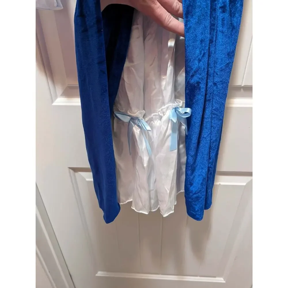 NEW! Renaissance Blue Dress Girls Medieval Princess Halloween Costume Cosplay